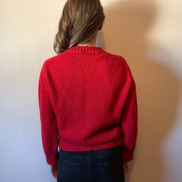 VINTAGE Made in Ireland L.L. Bean Wool Sweater - Picture 4 of 8